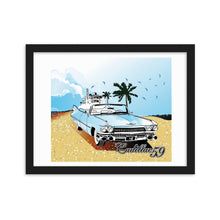 Load image into Gallery viewer, sky blue II cadillac 59 - framed matte wall art