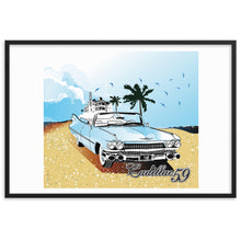 Load image into Gallery viewer, sky blue II cadillac 59 - framed matte wall art