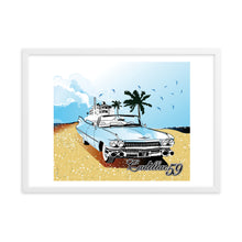 Load image into Gallery viewer, sky blue II cadillac 59 - framed matte wall art