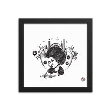 Load image into Gallery viewer, afrodeziac mono print - framed wall art
