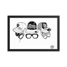 Load image into Gallery viewer, classic hip hop mono print - framed wall art
