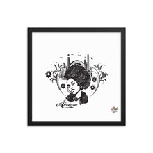 Load image into Gallery viewer, afrodeziac mono print - framed wall art
