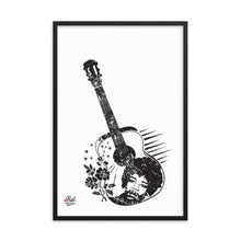 Load image into Gallery viewer, jimmy hendrix mono print - framed wall art
