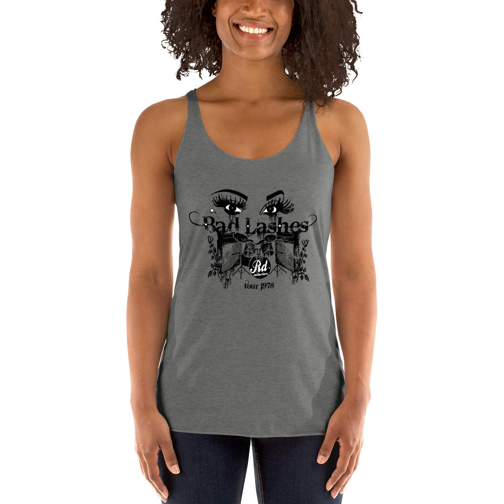 bad lashes band tour 1978 - racerback tank