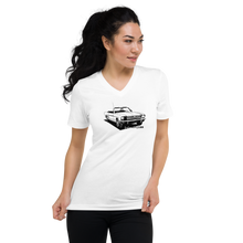 Load image into Gallery viewer, ford mustang 1966 classic premium T- Unisex Short Sleeve V-Neck T-Shirt
